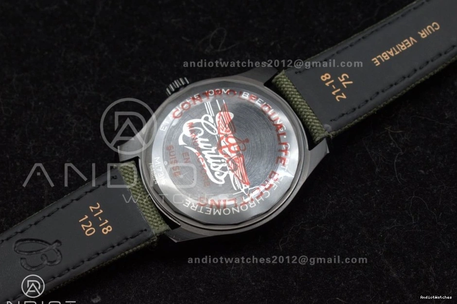 Edition Green A Nylon Best 41mm PVD Green 8 Automatic Durable TF Strap 1:1 918 on Dial Navitimer 0428